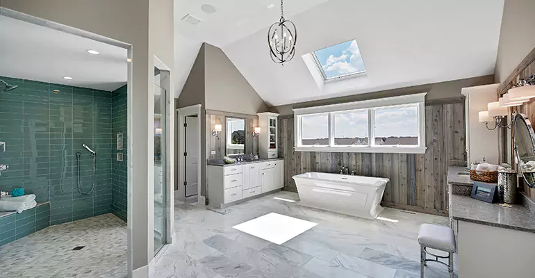 Guest Bathroom Flooring Remodel in Doylestown